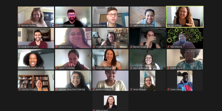 A virtual session of the 2021 ILI. The 2021 Institute took place virtually, but join us in-person for the 2022 Interfaith Leadership Summit!