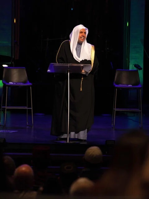 Mohammad Al-Issa, secretary general of the Muslim World League, speaks at the Global Faith Forum. Photo courtesy of ALRC